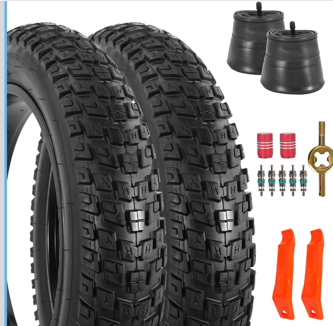 20x4.5 in tires (comes in 2 with tube)