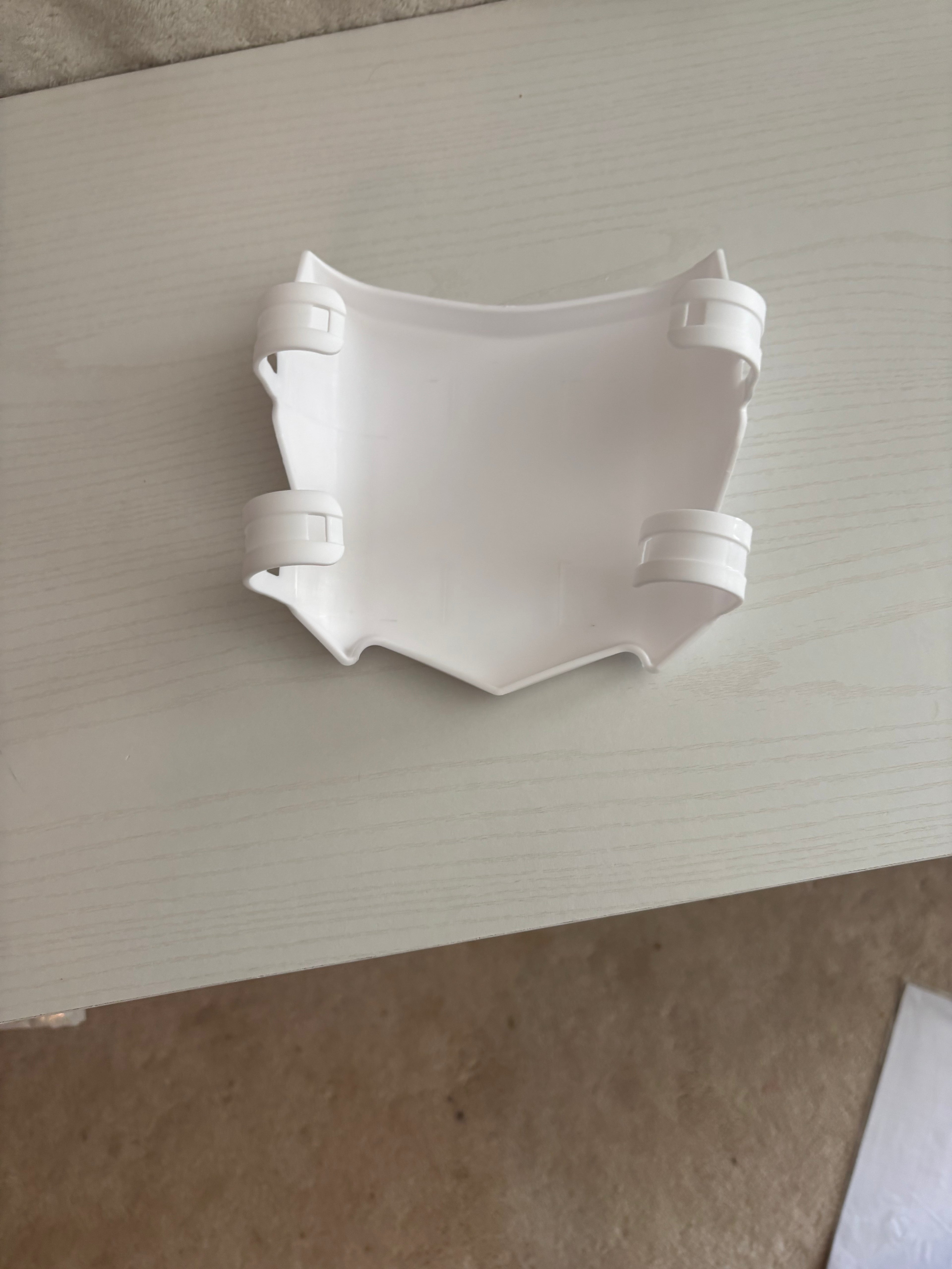 Glossy white motocutz plate ( pre order)